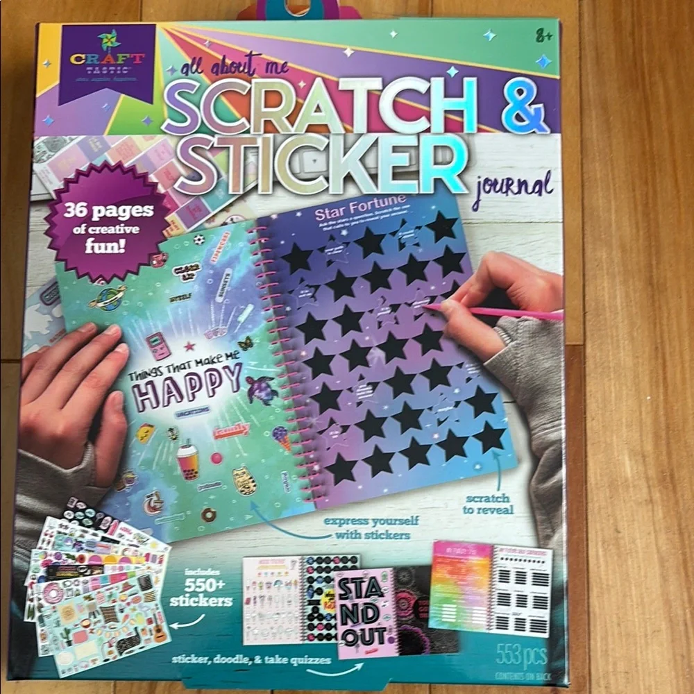 Craft-tastic Scratch & Sticker Journal - Picture 1 of 2